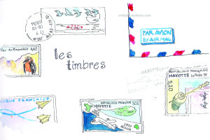 Stamps Les timbres