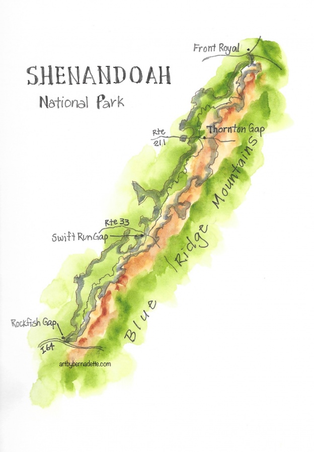 Shenandoah Park map