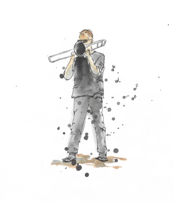 Trombone player 